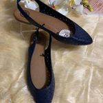 SO  FLAT POINTED NAVY SANDALS SIZE 8.5 Photo 0