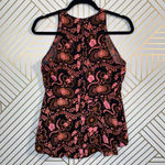 ALC Frank ALC A.L.C. Stuart Blouse Tank Top Top Sleeveless Henna Paisley Silk Pink Size 2 Photo 6