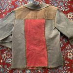 Vintage Selene Sport Leather Jacket Patchwork Stitches Button Front Medium Photo 5