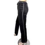 Sportmax Women’s Size 2 36 Black Velvet Tuxedo Stripe Trousers Dress Pants Photo 3