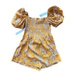 Flynn Skye Justine Yellow Floral Romper| Size: XS Photo 4