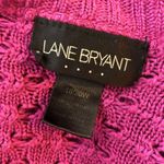 Lane Bryant  Cardigan Sweater Open Front Open Knit Short Sleeve Purple 18/20W Photo 6