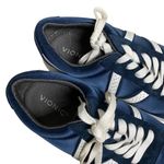Vionic  Nana Navy/White Satin Sneakers Lace Up Women's Size 8.5 Photo 2