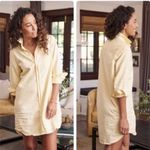Frank & Eileen Linen Mary Shirt dress Bright Yellow Size Small Casual Resortwear Photo 10