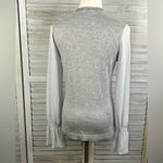 Etcetera  Cashmere Blend Roll Neck Sweater w Silk Sleeves Gray-Small Photo 1