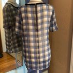 Caslon  Sheer Woven Plaid Top Photo 5