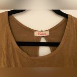 Vivace Brown Sleeveless Suede Western Cinched Waist Top Women’s Sz Photo 3