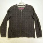 J.Jill Jacket Womens Small Black Full Zip Pockets Long Sleeve Wearever Photo 0