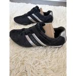 Coach ‎ Sneakers Black Signature Jacquard Silver Stripe Hook and Loop Closure 10 Photo 4