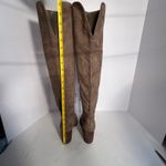 BP Over The Knee Boots Suede Block Heel Side Zip Taupe Women's Size 6.5M Brown Photo 9