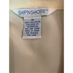 Ship N’ Shore 1970’s NWOT Pale Yellow Button Down Embroidered Short Sleeve RARE Size 16 Photo 12