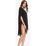 ROXY MAKE YOUR SOUL PONCHO SZ XS/Small Swim Cover Up Black Photo 4