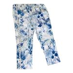 Chico's 16 Denim Jeans Plus Girlfriend Ankle 3 Pants Boho Palm Resort White blue Photo 10