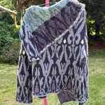 Pier Antonio Gaspari Stylish purple Patterned Women's Sweater size 8 Italy Gray Photo 3
