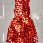 Just Cavalli Orange Printed Sleeveless Photo 4