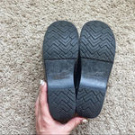 Dansko  White Black Striped Slip On Shoes Clogs Photo 3