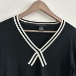 The Limited  Colorblock Knit Top Black Cream Size M Photo 1