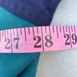 Lands' End Vintage 90s Purple Teal Colorblock Nylon Jacket Photo 8