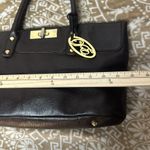 ONNA EHRLICH Black Leather MADISON Tote Satchel Handbag Purse Brown Photo 5