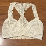 Free People  Galloon Lace Racerback Bra Bralette in White size Small Photo 1