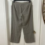 Eileen Fisher Tan Beige Lightweight Flowy Linen Wool Blend Minimalist Pants Sz L Photo 1