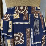 Sag Harbor  1/2 Elastic Waist Boho Midi Skirt Geometric Print Peasant Indie Large Photo 3