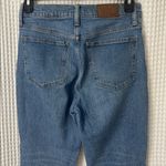Madewell  The Perfect Vintage Jean Medium Wash Raw Hem Straight Jeans Size 28 Photo 5