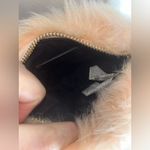 Forever 21  Furry Fuzzy Faux Fur Pale Pink Pouf Crossbody Bag Gold Chain Zipper Photo 7
