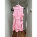 Ramy Brook  Katalina Coated Denim Utility Minidress Pink sz 26 Photo 4