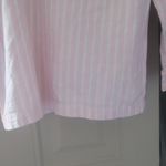 Victoria's Secret  vertical stripe sleep shirt top in pink and white size XS. Photo 9