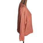 Northern Isles vintage linen ramie open knit chunky sweater in terracotta size M Size M Photo 2