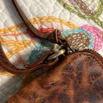 LEVOGUE genuine leather crossbody purse bag distressed leather brown hippie boho Photo 9