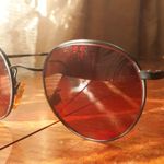 Giorgio Armani VINTAGE 90s  201 706 49 21 red Rx lens Unisex round sunglasses Photo 3