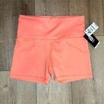Ideology Women's Coral Pink High-Rise Biker Shorts - Size Small Photo 4