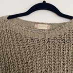 Altar'd State  Sterchi Sweater pullover crochet tassel olive green size XS Photo 2