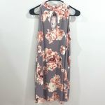Dusty lavender and pink floral shift dress with pockets size medium Purple Photo 3