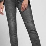 ANINE BING  Kara Skinny Jeans Women’s Size 24 Gray Distressed Raw Hem Button Fly Photo 0