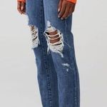 Pistola Presley High Rise Relaxed Roller Distressed Denim Jeans Size 27 Photo 1