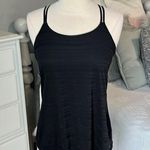 Tank Black Flowy Strappy Cami Top Performance Athletic Womens Small Photo 0