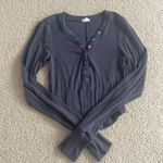 Garage  Button Ling Sleeve Top Photo 0