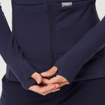 FIGS On Shift Contour Knit Jacket in Navy, Size X-Small Photo 5