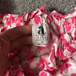 Anthropologie Aish Cotton Ruffle Bubble Crop Top in Pink Floral Size Medium Photo 5