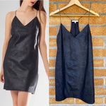 Lavender Brown  BLACK LEATHER DRESS small Photo 0