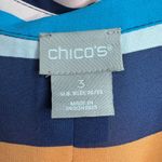 Chico's  Women's Multicolor Striped Blouse Size 3 (16/18)‎ Long Sleeve 2 piece Photo 3