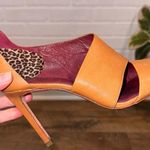 Coach  New York Tan Leather Women's Peep Toe Heels Photo 2