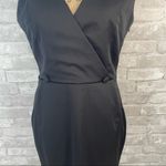 Akira  Faux Wrap Black Dress Photo 1