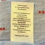 Talbots  Floral Embroidered Blue Top, 100% Cotton Photo 7