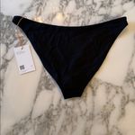 Quince NWT Black Italian Low-Rise Bikini Bottom Sz M Photo 5