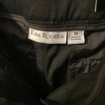 kim rogers Kim Roger’s Bermuda Capri Chino Long Shorts Sz 10‎ waist  Black 11” inseam Photo 3