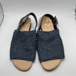 Paul Green  Helena Sandal blue size 5 US 6.5 blue navy Woven leather upper Photo 2